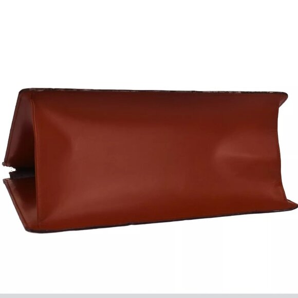 LOUIS VUITTON LV Logo Riviera Hand Bag Epi Leather Brown France M48183 67YG741 - Picture 10 of 16